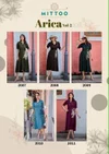 Arica Vol 2 By Mittoo Rayon Thread Work Designer Kurtis